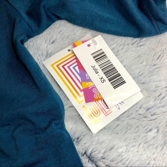 NWT LuLaRoe Julia Dress 💙🧡 - Picture 2 of 4